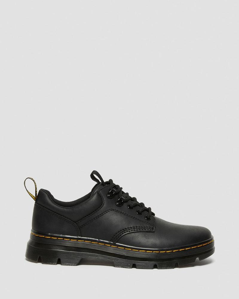 Dr Martens Reeder Wyoming Læder Fritidssko Herre Sort | DK 478EBC